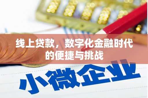 潭子线上贷款，数字化金融时代的便捷与挑战