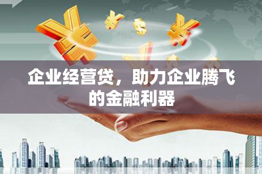 潭子企业经营贷，助力企业腾飞的金融利器
