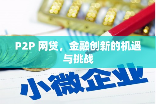 潭子P2P 网贷，金融创新的机遇与挑战