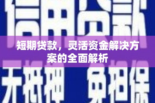 潭子短期贷款，灵活资金解决方案的全面解析