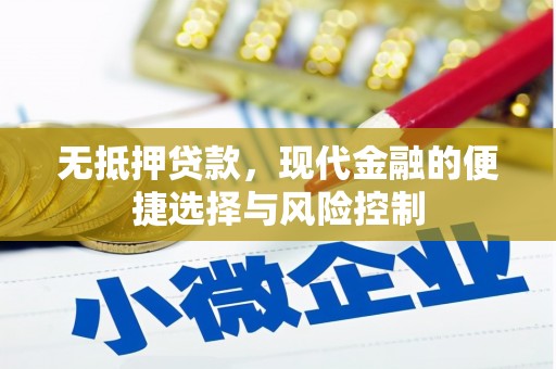 潭子无抵押贷款，现代金融的便捷选择与风险控制