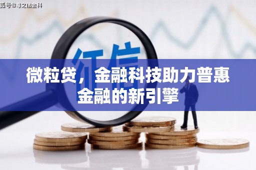 潭子微粒贷，金融科技助力普惠金融的新引擎