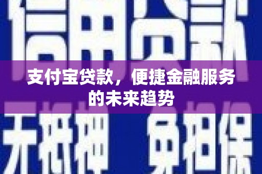 潭子支付宝贷款，便捷金融服务的未来趋势