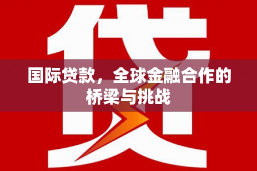 潭子国际贷款，全球金融合作的桥梁与挑战