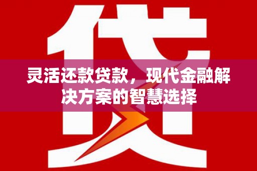 潭子灵活还款贷款，现代金融解决方案的智慧选择