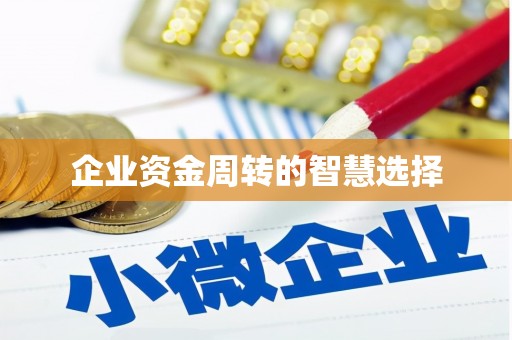 潭子企业资金周转的智慧选择