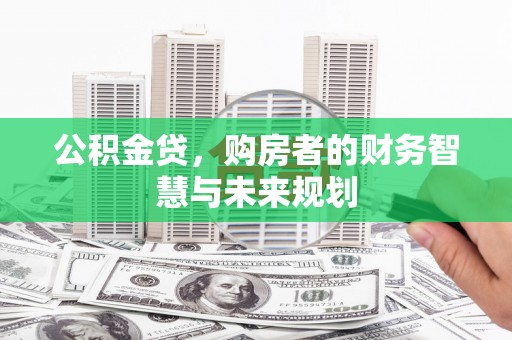 潭子公积金贷，购房者的财务智慧与未来规划