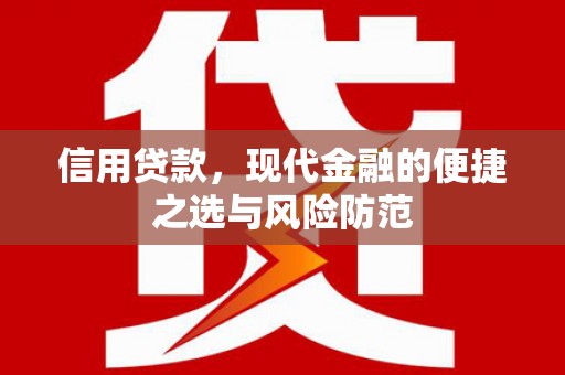 潭子信用贷款，现代金融的便捷之选与风险防范