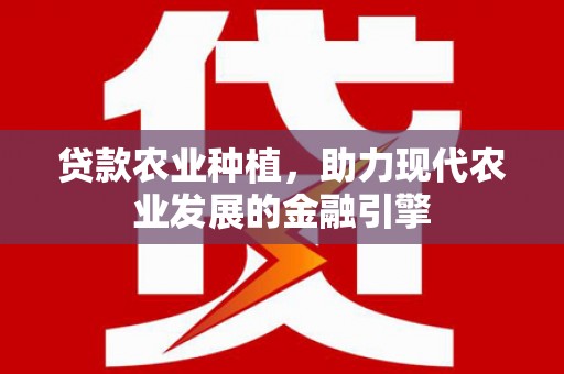 潭子贷款农业种植，助力现代农业发展的金融引擎