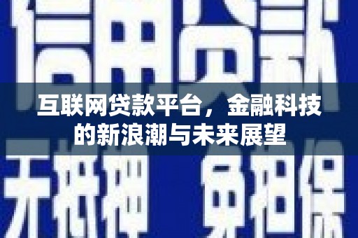 潭子互联网贷款平台，金融科技的新浪潮与未来展望