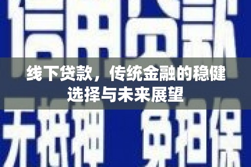 潭子线下贷款，传统金融的稳健选择与未来展望