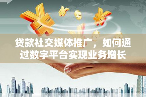 潭子贷款社交媒体推广，如何通过数字平台实现业务增长