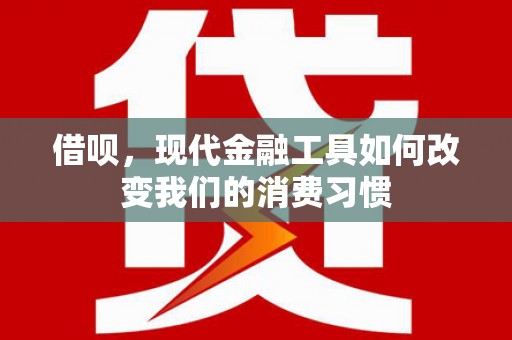 潭子借呗，现代金融工具如何改变我们的消费习惯
