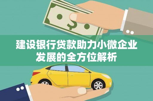 潭子建设银行贷款助力小微企业发展的全方位解析