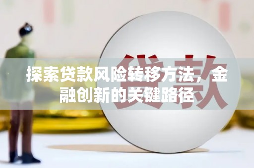 潭子探索贷款风险转移方法，金融创新的关键路径