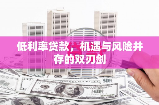 潭子低利率贷款，机遇与风险并存的双刃剑