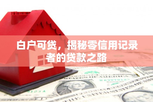 潭子白户可贷，揭秘零信用记录者的贷款之路