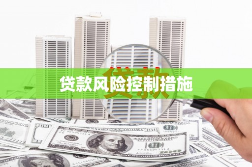潭子贷款风险控制措施