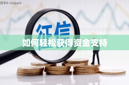 潭子如何轻松获得资金支持