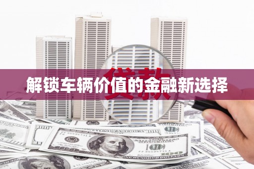 潭子解锁车辆价值的金融新选择