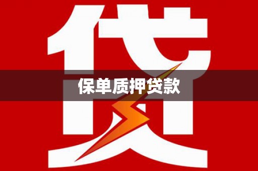 潭子保单质押贷款