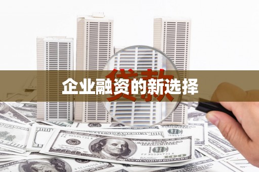 潭子企业融资的新选择