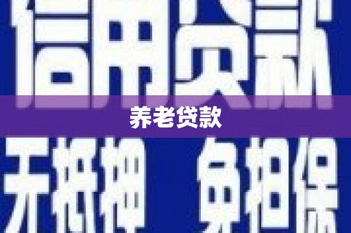 潭子养老贷款