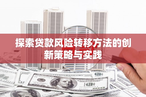潭子探索贷款风险转移方法的创新策略与实践